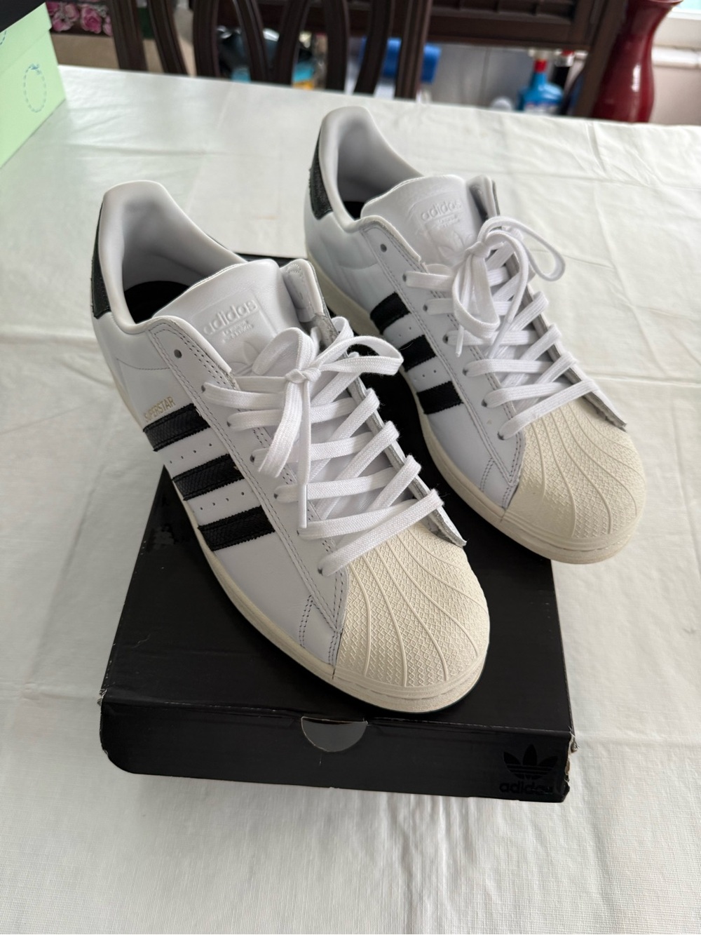 adidas Men’s Superstar Sneakers - White/Black/Cream Shell Toe